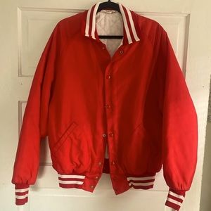 Vintage Men's L Red Sport Jacket